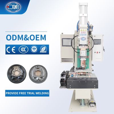 Bom preço. Máquina de soldadura por projecção automática de solda de aço carbono Placa base do travão do carro em linha