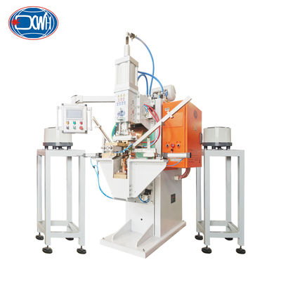 Bom preço. Máquina de soldadura automática de ponto de alimentação para tampa final do absorvedor de choques em linha