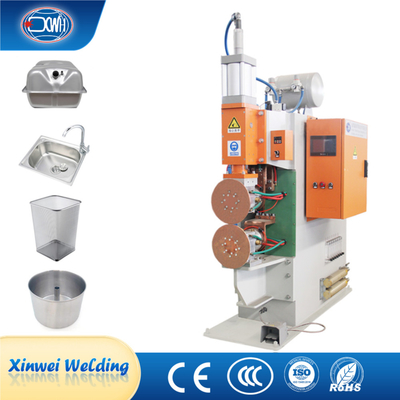 Bom preço. Máquina de solda de costura lateral circular de lata de estanho de resistência de soldador Cnc semiautomático on-line