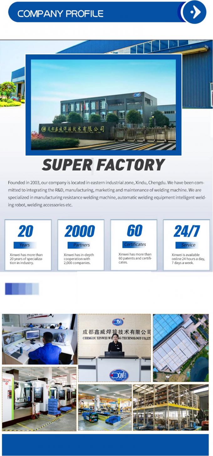 Máquina de soldadura automática de ponto de alimentação para tampa final do absorvedor de choques 12