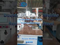 Soldadura de aço galvanizado de reforço com soldadora a ponto de braço duplo